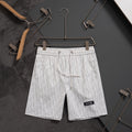 DIOR Inspired Men's Quick-Dry Beach Shorts with All-Over Logo Print