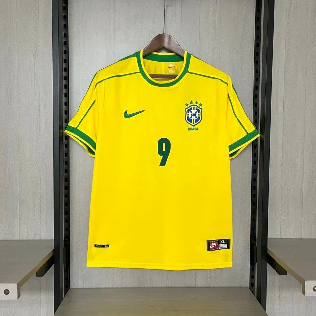 Brazil 1998/99 Retro Jersey - RONALDO #9